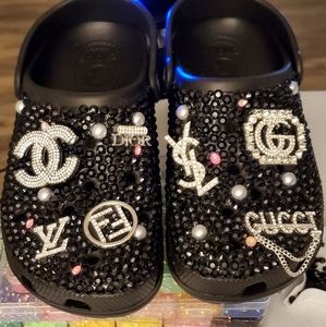 Custom blinged crocs